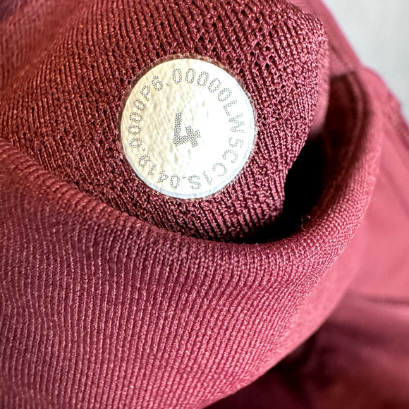 Lululemon Size 4 Wunder Under High Rise Mesh Tight 27" Garnet Burgundy Purple - Picture 4 of 9